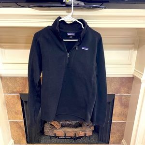 Patagonia Better Sweater 1/4 Zip Black Sz Small